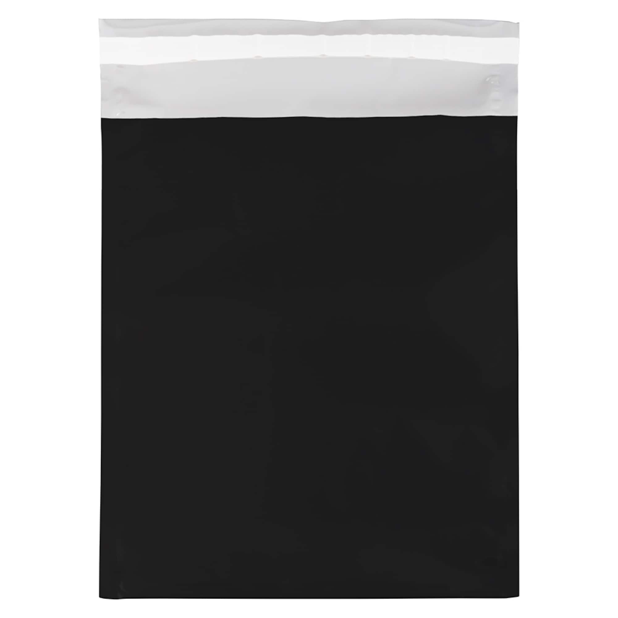 JAM Paper 9" x 12" Black Foil Open End Envelopes, 25ct.